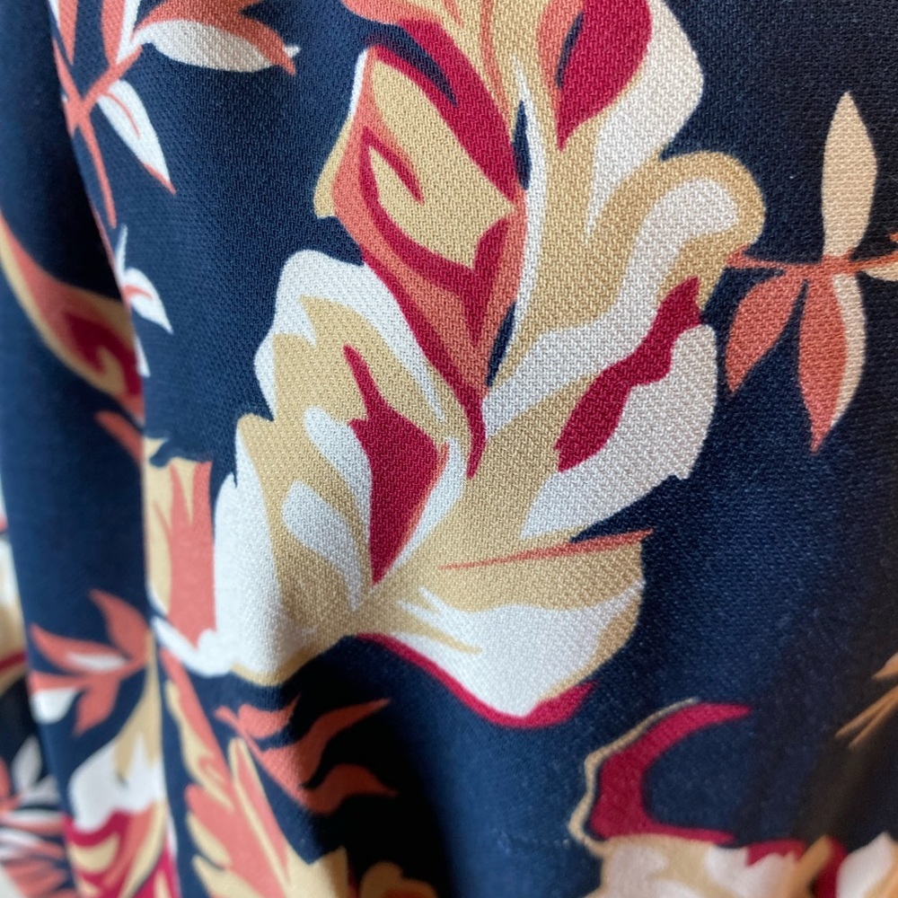 Joie Strapless Jumpsuit in Navy and Pink Floral - Picture 7 of 13